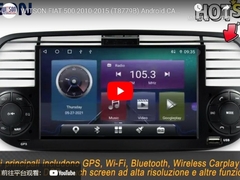WITSON FIAT 500 2010-2015 RADIOS STÉRÉO GPS VISUEL (T8779B) de VOITURE d'Android d'ÉCRAN AUTOMATIQUE de LECTEUR MULTIMÉDIA
